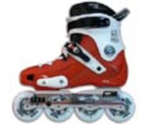 Fr1 Orange/White Slalom Inline Skate