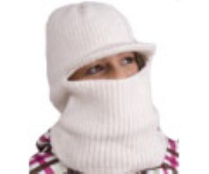Freaky Friday Balaklava Visor Beanie - White