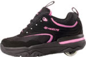 Glitz Black/Pink Kids Heely Shoe