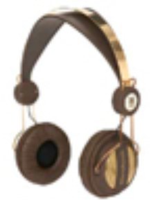 Go-Go Headphones - Chocolate/Gold