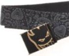 Gold Skulled Web Belt