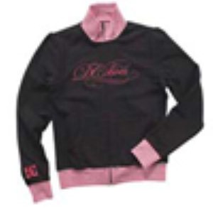 Gracia Black/Raspberry Full Zip Crew