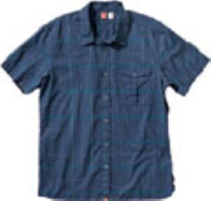 Grantham Navy Short Sleeve Woven Shirt