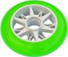 Green 6 Spoke Scooter Wheel