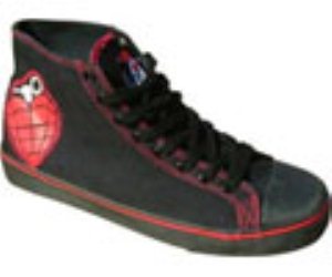 Greenday Heartnade Hi Top Black/Red Shoe
