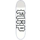 Hate Kill Destroy White Skateboard Deck