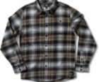 Heat Dark Brown Flannel Long Sleeve Shirt