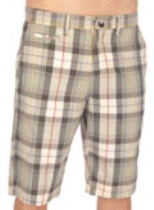 Henderson Plaid Smoke Chino Shorts