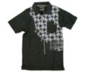 Houndstooth S/S Polo Shirt