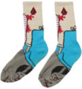Hovin Wang Sock Puppet Socks - Grey