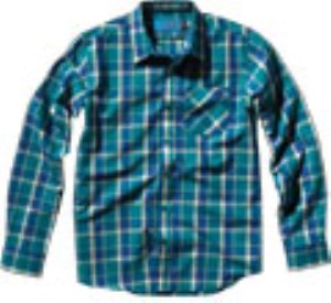 Hsu Ripley Teal L/S Woven Shirt