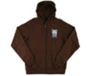 Icon Bark Brown Zip Hoody