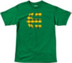 Icon Plaid Kelly Green Youths S/S T-Shirt