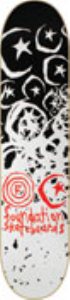 Infest White/Black Skateboard Deck