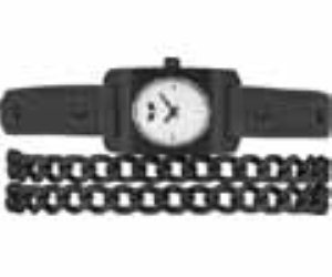 Jet Black/Black/White Girls Watch Jet004