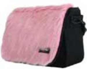 Junior Messenger Bag - Pink Faux Fur