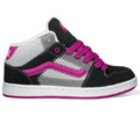Kaylyn Mid (Mini Check) Black/Grey/Pink Girls Shoe Inl1eu