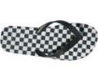 Keel Print Black/White Checkerboard Sandal