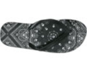 Keel Print Black/White Skull Bandana Sandal