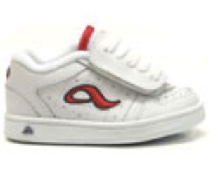 Kenny V1 Toddler White/Adio Red Shoe