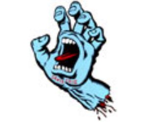 Large Screaming Hand Sticker