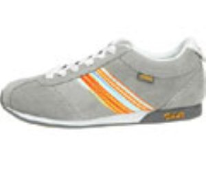 Lela Mid Grey/Flame Orange Womens Shoe