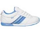 Lela White/Lake Blue Womens Shoe