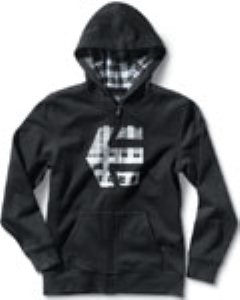Logo Fill Black/White Youth Zip Hoody