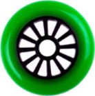 Low Profile Green/Black Scooter Wheel