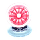 Low Profile Red/Silver Scooter Wheel