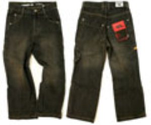 Malicious B Dirty Black Youth Jeans