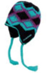 Mcfly Earflap Beanie - Black/Teal