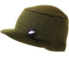 Military Visor Beanie - Black