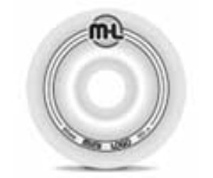 Mini Logo Wheel - White