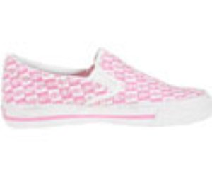 Misfits Fiend Slip On Pink/White Checker Shoe