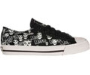 Misfits Optics Lo Top Black/White Foxing Shoe