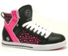 Natalie Black/White/Fuschia Shoe