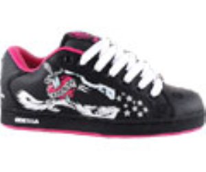 Needle G Black/White/Fushia Womens Shoe