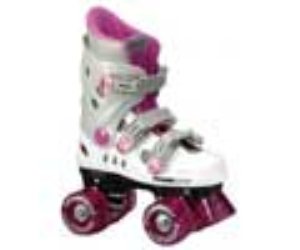 New Phoenix Pink/White Kids Quad Roller Skates