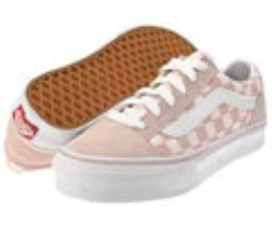 Old Skool Pink Checkerboard Womens Shoe