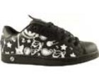 Open Print Black/White Shoe