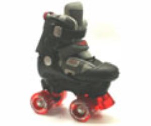 Orion Black/Red Quad Roller Skates