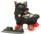 Orion Black/Red Quad Roller Skates/Ice Skates