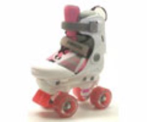 Orion White/Pink Quad Roller Skates