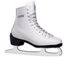 Paradise White Figure Ice Skate