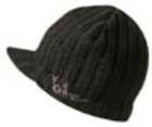 Peak 3 D30 Visor Beanie - Black