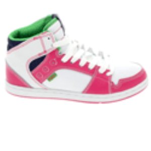 Perry Mid Smu White/Pink Womens Shoe