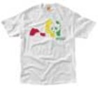 Rasta Panda White S/S T-Shirt