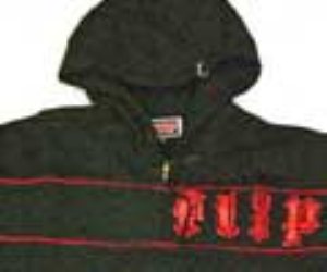 Red Stripe Zip Hood