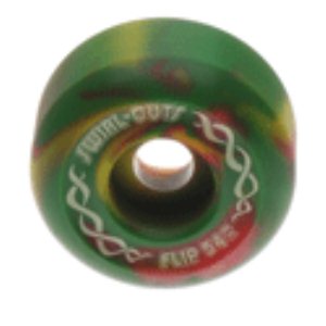 Red/Yellow/Green 54Mm Swirlcut Wheels